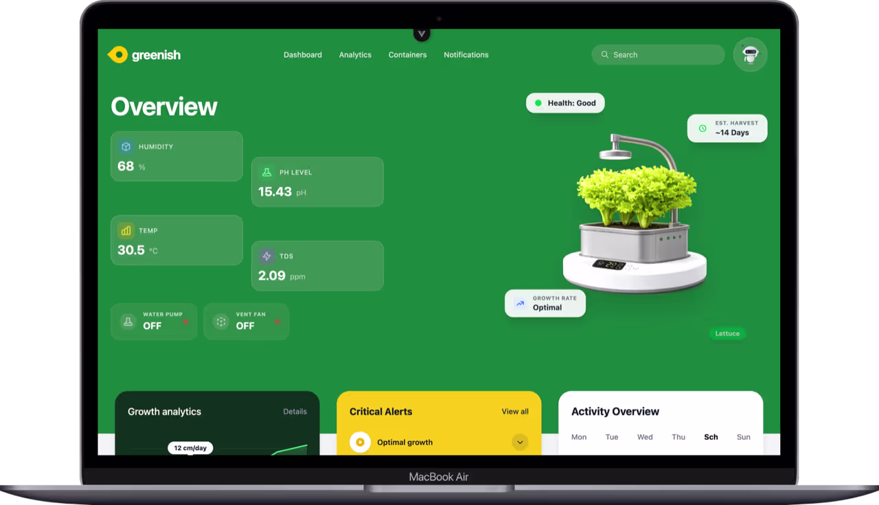 Smart Hydroponic Monitoring System mobile